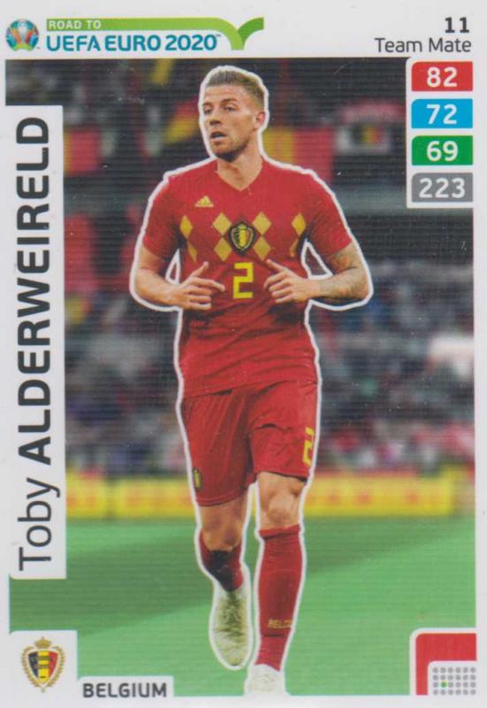Adrenalyn XL Road to UEFA EURO 2020 #011 Toby Alderweireld (Belgium) - Team Mate