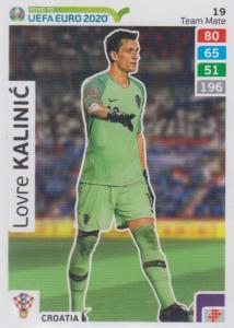 Adrenalyn XL Road to UEFA EURO 2020 #019 Lovre Kalinić (Croatia) - Team Mate