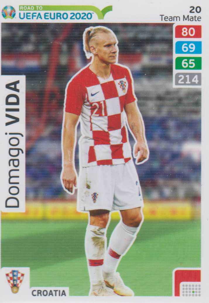 Adrenalyn XL Road to UEFA EURO 2020 #020 Domagoj Vida ...