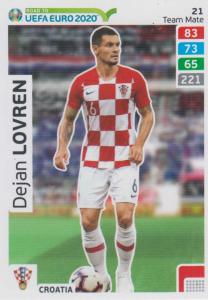 Adrenalyn XL Road to UEFA EURO 2020 #021 Dejan Lovren (Croatia) - Team Mate