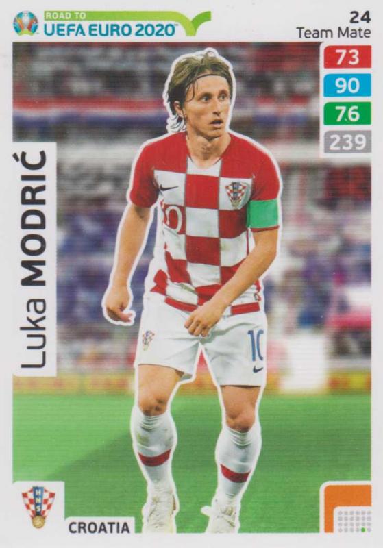 Adrenalyn XL Road to UEFA EURO 2020 #024 Luka Modrić (Croatia) - Team Mate