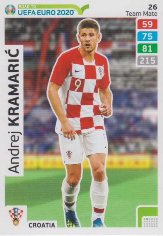 Adrenalyn XL Road to UEFA EURO 2020 #026 Andrej Kramarić (Croatia) - Team Mate