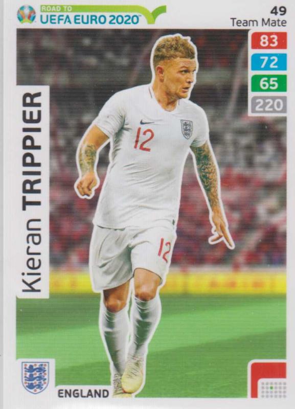 Adrenalyn XL Road to UEFA EURO 2020 #049 Kieran Trippier (England) - Team Mate