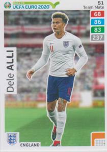 Adrenalyn XL Road to UEFA EURO 2020 #051 Dele Alli (England) - Team Mate