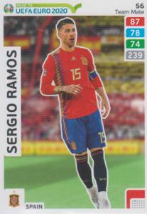 Adrenalyn XL Road to UEFA EURO 2020 #056 Sergio Ramos (Spain) - Team Mate