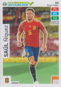 Adrenalyn XL Road to UEFA EURO 2020 #059 Saúl Ñíguez (Spain) - Team Mate
