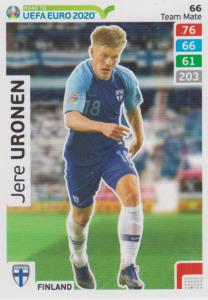 Adrenalyn XL Road to UEFA EURO 2020 #066 Jere Uronen (Finland) - Team Mate