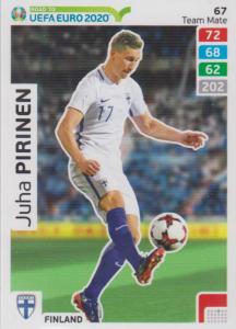 Adrenalyn XL Road to UEFA EURO 2020 #067 Juha Pirinen (Finland) - Team Mate