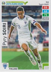 Adrenalyn XL Road to UEFA EURO 2020 #072 Pyry Soiri (Finland) - Team Mate