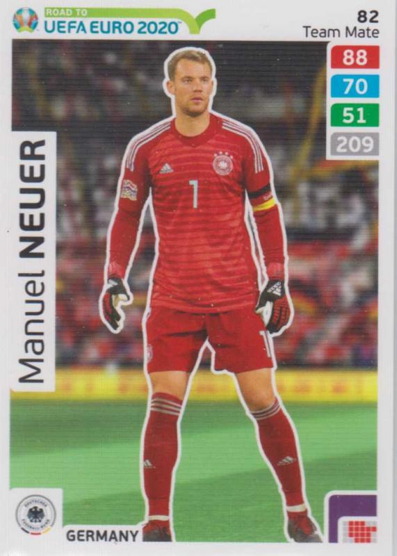 Adrenalyn XL Road to UEFA EURO 2020 #082 Manuel Neuer (Germany) - Team Mate