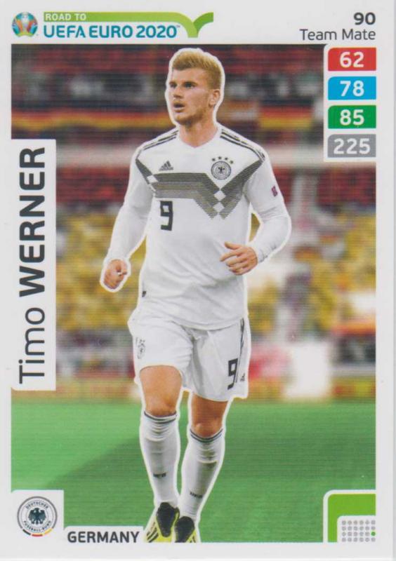 Adrenalyn XL Road to UEFA EURO 2020 #090 Timo Werner (Germany) - Team Mate