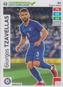 Adrenalyn XL Road to UEFA EURO 2020 #094 Giorgios Tzavellas (Greece) - Team Mate