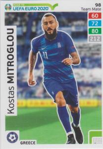 Adrenalyn XL Road to UEFA EURO 2020 #098 Kostas Mitroglou (Greece) - Team Mate