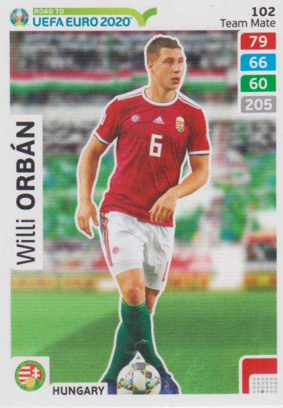 Adrenalyn XL Road to UEFA EURO 2020 #102 Willi Orbán (Hungary) - Team Mate