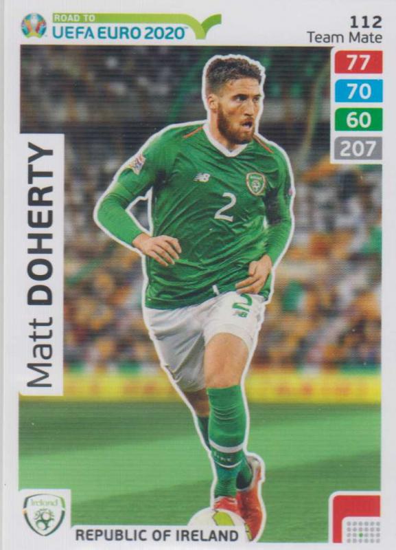 Adrenalyn XL Road to UEFA EURO 2020 #112 Matt Doherty (Republic of Ireland) - Team Mate