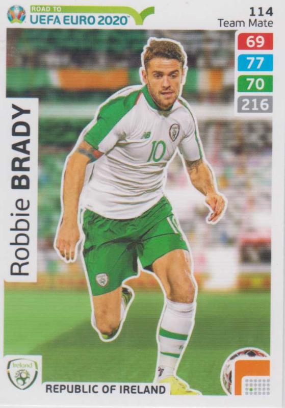 Adrenalyn XL Road to UEFA EURO 2020 #114 Robbie Brady (Republic of Ireland) - Team Mate
