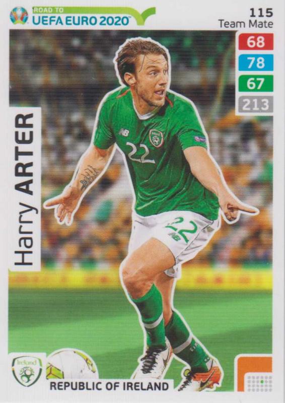 Adrenalyn XL Road to UEFA EURO 2020 #115 Harry Arter (Republic of Ireland) - Team Mate