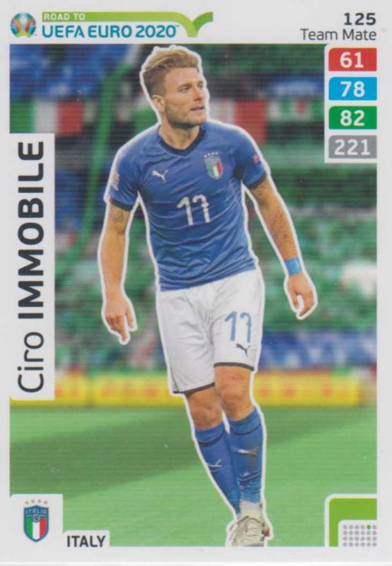 Adrenalyn XL Road to UEFA EURO 2020 #125 Ciro Immobile (Italy) - Team Mate