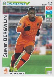 Adrenalyn XL Road to UEFA EURO 2020 #135 Steven Bergwijn (Netherlands) - Team Mate