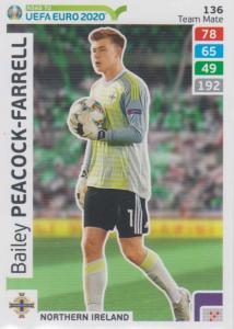 Adrenalyn XL Road to UEFA EURO 2020 #136 Bailey Peacock (Northern Ireland) - Team Mate