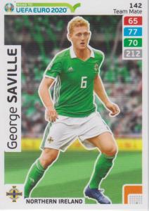 Adrenalyn XL Road to UEFA EURO 2020 #142 George Saville (Northern Ireland) - Team Mate