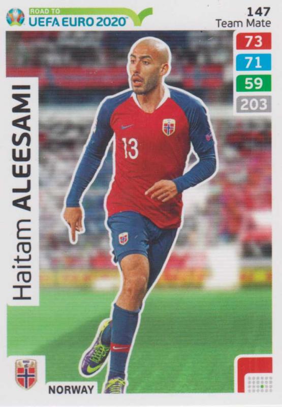 Adrenalyn XL Road to UEFA EURO 2020 #147 Haitam Alessami (Norway) - Team Mate