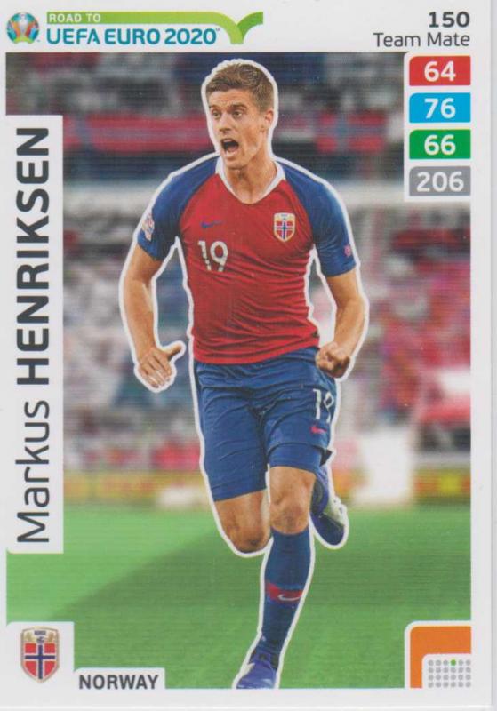 Adrenalyn XL Road to UEFA EURO 2020 #150 Marcus Henriksen (Norway) - Team Mate