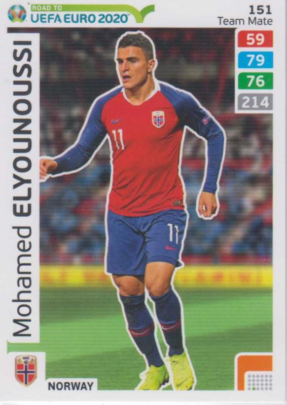 Adrenalyn XL Road to UEFA EURO 2020 #151 Mohamed Elyounoussi (Norway) - Team Mate
