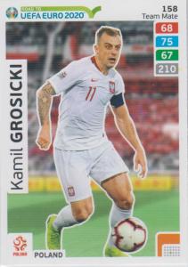 Adrenalyn XL Road to UEFA EURO 2020 #158 Kamil Grosicki (Poland) - Team Mate