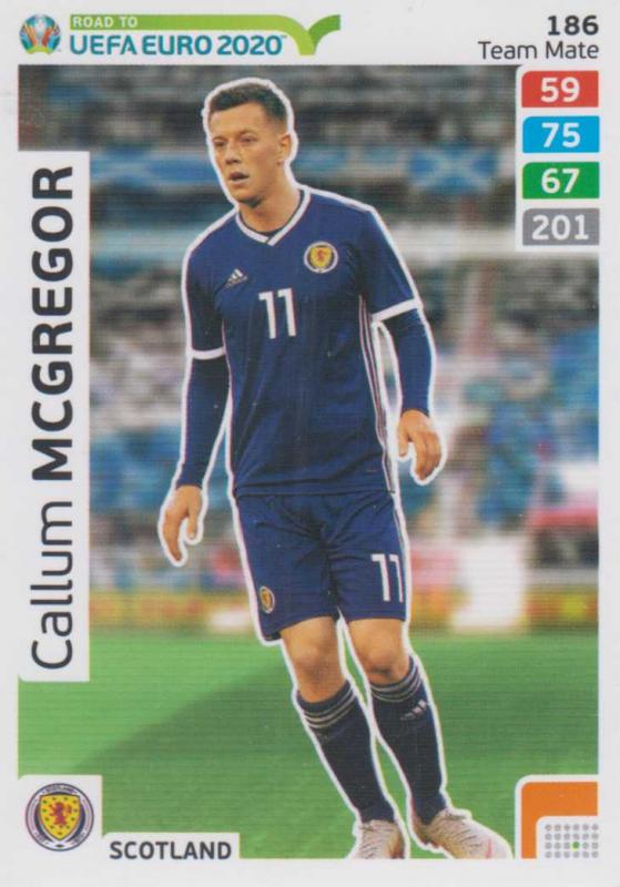 Adrenalyn XL Road to UEFA EURO 2020 #186 Callum McGregor (Scotland) - Team Mate