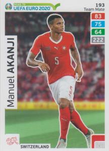 Adrenalyn XL Road to UEFA EURO 2020 #193 Manuel Akanji (Switzerland) - Team Mate