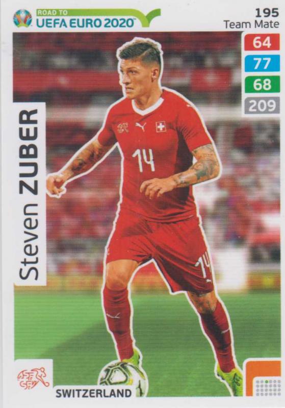 Adrenalyn XL Road to UEFA EURO 2020 #195 Steven Zuber (Switzerland) - Team Mate