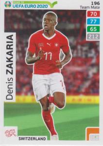 Adrenalyn XL Road to UEFA EURO 2020 #196 Denis Zakaria (Switzerland) - Team Mate