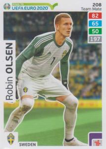 Adrenalyn XL Road to UEFA EURO 2020 #208 Robin Olsen (Sweden) - Team Mate
