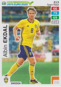 Adrenalyn XL Road to UEFA EURO 2020 #213 Albin Ekdal (Sweden) - Team Mate