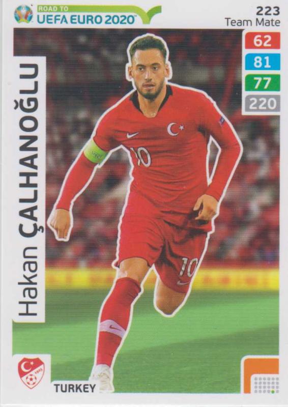 Adrenalyn XL Road to UEFA EURO 2020 #223 Hakan Çalhanoğlu (Turkey) - Team Mate