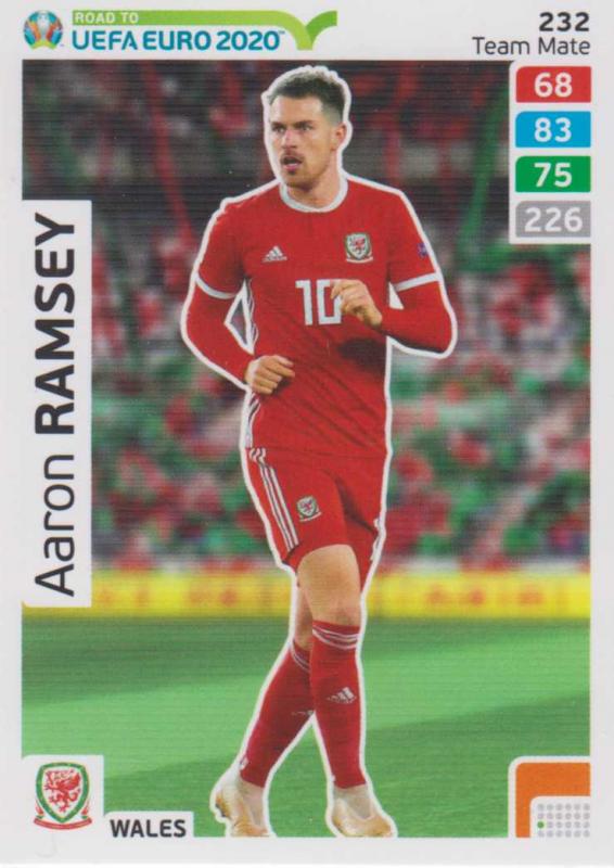 Adrenalyn XL Road to UEFA EURO 2020 #232 Aaron Ramsey (Wales) - Team Mate