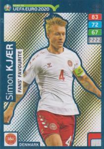 Adrenalyn XL Road to UEFA EURO 2020 #240 Simon Kjær (Denmark) - Fans' Favourite