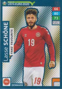 Adrenalyn XL Road to UEFA EURO 2020 #241 Lasse Schöne (Denmark) - Fans' Favourite