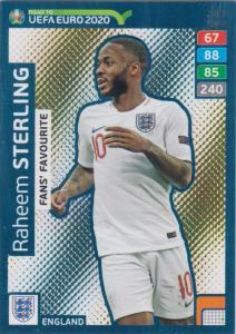 Adrenalyn XL Road to UEFA EURO 2020 #243 Raheem Sterling (England) - Fans' Favourite