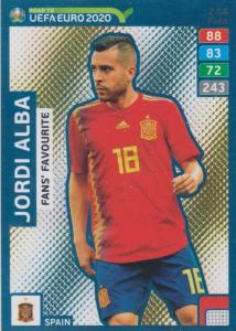 Adrenalyn XL Road to UEFA EURO 2020 #244 Jordi Alba (Spain) - Fans' Favourite