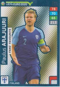Adrenalyn XL Road to UEFA EURO 2020 #246 Paulus Arajuuri (Finland) - Fans' Favourite