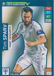 Adrenalyn XL Road to UEFA EURO 2020 #247 Tim Sparv (Finland) - Fans' Favourite