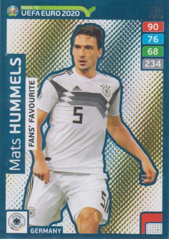 Adrenalyn XL Road to UEFA EURO 2020 #250 Mats Hummels (Germany) - Fans' Favourite