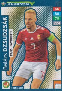 Adrenalyn XL Road to UEFA EURO 2020 #254 Balázs Dzsudzsák (Hungary) - Fans' Favourite