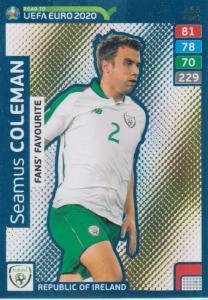 Adrenalyn XL Road to UEFA EURO 2020 #255 Seamus Coleman (Republic of Ireland) - Fans' Favourite