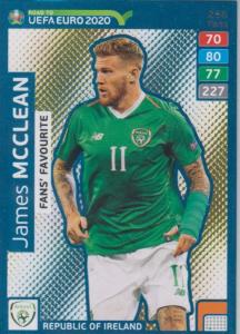 Adrenalyn XL Road to UEFA EURO 2020 #256 James McClean (Republic of Ireland) - Fans' Favourite
