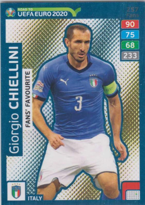 Adrenalyn XL Road to UEFA EURO 2020 #257 Giorgio Chiellini (Italy) - Fans' Favourite