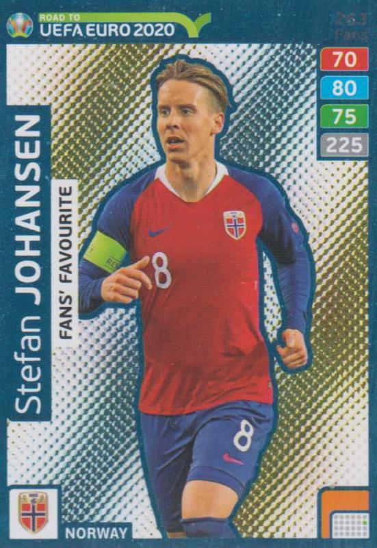 Adrenalyn XL Road to UEFA EURO 2020 #263 Stefan Johansen (Norway) - Fans' Favourite