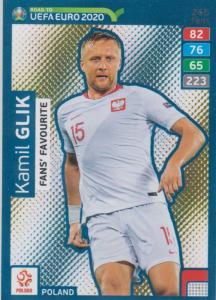 Adrenalyn XL Road to UEFA EURO 2020 #265 Kamil Glik (Poland) - Fans' Favourite